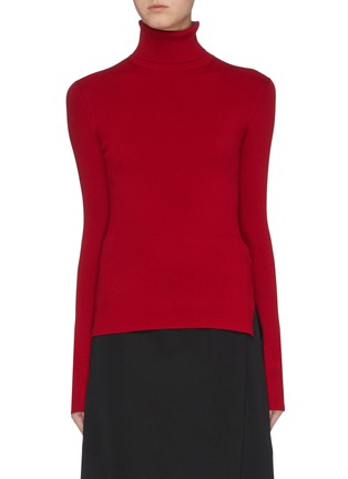 Main View - Click To Enlarge - HELMUT LANG - Rib knit turtleneck top