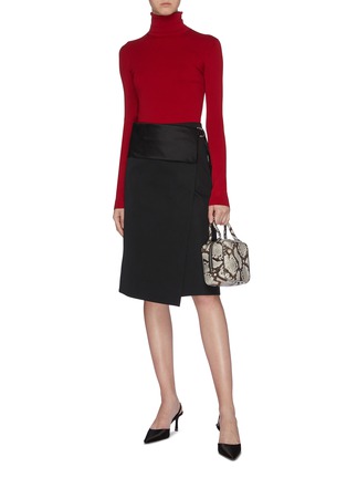 Figure View - Click To Enlarge - HELMUT LANG - Rib knit turtleneck top
