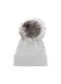 Figure View - Click To Enlarge - MONCLER - Fox fur pompom knit beanie