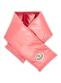 Main View - Click To Enlarge - MONCLER - Logo appliqué reversible down puffer scarf