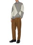 Figure View - Click To Enlarge - 3.1 PHILLIP LIM - Argyle terry patchwork sweatshirt
