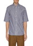 Main View - Click To Enlarge - 3.1 PHILLIP LIM - Panelled stripe short sleeve shirt