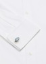 Figure View - Click To Enlarge - BABETTE WASSERMAN - Carbon fibre oval pumice cufflinks