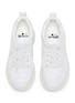 Figure View - Click To Enlarge - WINK - 'Bagel' chunky outsole leather panel mesh kids sneakers