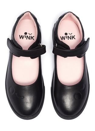 Figure View - Click To Enlarge - WINK - 'Gelato' leather Mary Jane kids flats