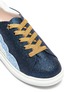 Detail View - Click To Enlarge - WINK - 'Popcorn' colourblock glitter kids sneakers