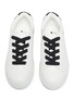 Figure View - Click To Enlarge - WINK - 'Popcorn' contrast patent counter kids sneakers