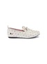 Main View - Click To Enlarge - WINK - 'Yogurt' horsebit polka dot glitter kids loafers