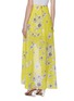Back View - Click To Enlarge - ALICE & OLIVIA - 'Kirstie' floral print mock wrap high-low skirt
