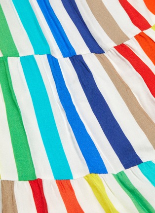 Detail View - Click To Enlarge - ALICE & OLIVIA - 'Janan' belted rainbow stripe tiered camisole dress