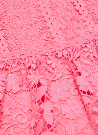 Detail View - Click To Enlarge - ALICE & OLIVIA - 'Iris' scalloped guipure lace sleeveless dress