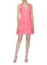 Figure View - Click To Enlarge - ALICE & OLIVIA - 'Iris' scalloped guipure lace sleeveless dress