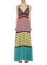 Main View - Click To Enlarge - ALICE & OLIVIA - x Carla Kranendonk graphic print patchwork camisole maxi dress