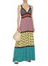 Figure View - Click To Enlarge - ALICE & OLIVIA - x Carla Kranendonk graphic print patchwork camisole maxi dress