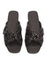 Detail View - Click To Enlarge - ALUMNAE - Windsor knot leather slide sandals