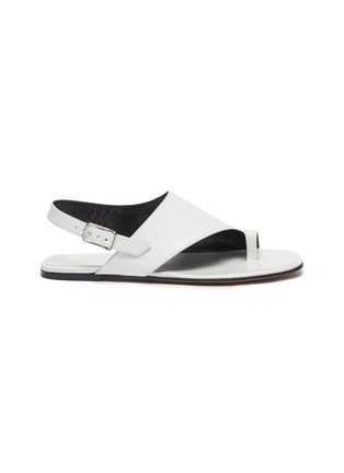 Main View - Click To Enlarge - ALUMNAE - Toe loop leather slingback sandals