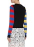 Back View - Click To Enlarge - ALICE & OLIVIA - 'Killian' stripe sleeve Stacey embellished sweater
