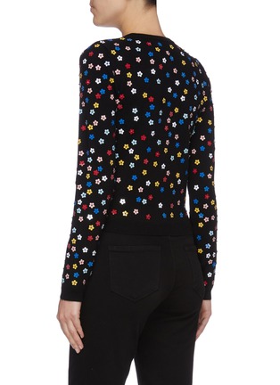 Back View - Click To Enlarge - ALICE & OLIVIA - 'Ruthy' floral embellished cardigan