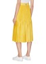 Back View - Click To Enlarge - ALICE & OLIVIA - 'Ken' pleated satin skirt