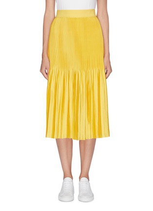 Main View - Click To Enlarge - ALICE & OLIVIA - 'Ken' pleated satin skirt