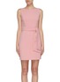 Main View - Click To Enlarge - ALICE & OLIVIA - 'Virgil' belted sleeveless dress