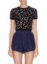 Main View - Click To Enlarge - ALICE & OLIVIA - 'Ciara' floral embellished sweater