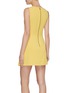 Back View - Click To Enlarge - ALICE & OLIVIA - 'Callie' asymmetric ruffle sleeveless crepe dress