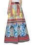 Back View - Click To Enlarge - ALICE & OLIVIA - 'Tina' colourblock floral graphic print ball gown skirt