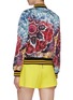 Back View - Click To Enlarge - ALICE & OLIVIA - 'Lonnie' reversible floral tie-dye bomber jacket