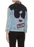 Back View - Click To Enlarge - ALICE & OLIVIA - Graphic embroidered patchwork oversized denim jacket