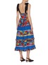 Back View - Click To Enlarge - ALICE & OLIVIA - 'Gayla' belted tie strap floral print tiered dress