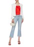 Figure View - Click To Enlarge - ALICE & OLIVIA - 'Ruthy' ruffle shoulder flared cuff cardigan