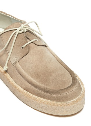 Detail View - Click To Enlarge - MARSÈLL - 'Cassapara' distressed suede Derbies