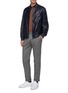 Figure View - Click To Enlarge - BRUNELLO CUCINELLI - Leather bomber jacket