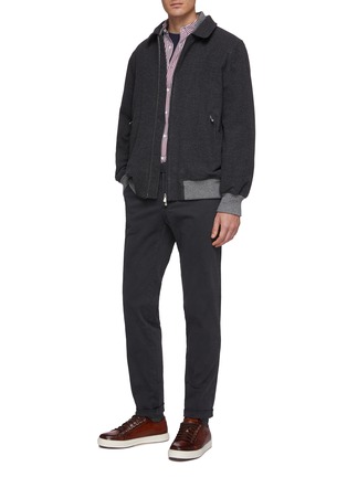 Figure View - Click To Enlarge - BRUNELLO CUCINELLI - Wool-cashmere melton coach jacket