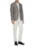Figure View - Click To Enlarge - BRUNELLO CUCINELLI - Stripe placket polo shirt