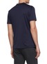 Back View - Click To Enlarge - BRUNELLO CUCINELLI - Layered collar silk-cotton T-shirt