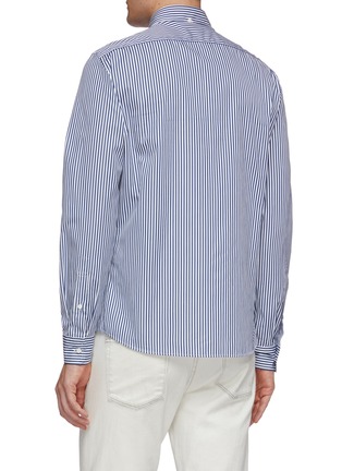 Back View - Click To Enlarge - BRUNELLO CUCINELLI - Stripe shirt