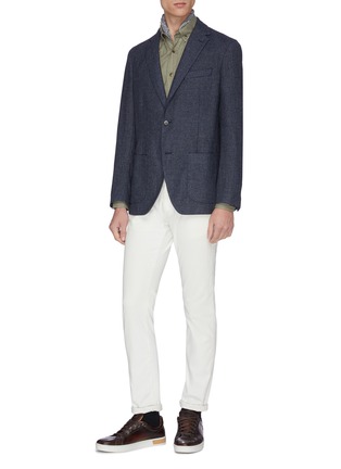 Figure View - Click To Enlarge - BRUNELLO CUCINELLI - Oxford shirt