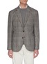 Main View - Click To Enlarge - BRUNELLO CUCINELLI - Houndstooth check plaid virgin wool soft blazer