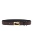Detail View - Click To Enlarge - GUCCI - Square G buckle reversible leather belt