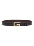 Main View - Click To Enlarge - GUCCI - Square G buckle reversible leather belt