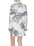 Back View - Click To Enlarge - CHLOÉ - Scallop cuff Toile De Jouy print dress