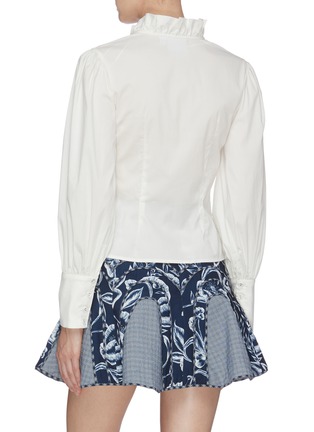 Back View - Click To Enlarge - C/MEO COLLECTIVE - 'Maybe' ruffle trim top