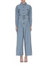 Main View - Click To Enlarge - C/MEO COLLECTIVE - 'No Lies' belted button front wide leg jumpsuit