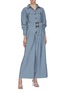Figure View - Click To Enlarge - C/MEO COLLECTIVE - 'No Lies' belted button front wide leg jumpsuit