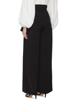 Back View - Click To Enlarge - C/MEO COLLECTIVE - 'Deserving' sash tie waist wide leg pants