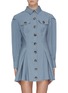 Main View - Click To Enlarge - C/MEO COLLECTIVE - 'No Lies' flared pleated shirt dress