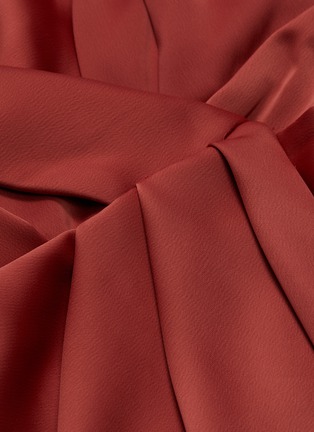Detail View - Click To Enlarge - C/MEO COLLECTIVE - x Savislook 'Habits' belted satin wrap dress
