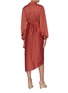 Back View - Click To Enlarge - C/MEO COLLECTIVE - x Savislook 'Habits' belted satin wrap dress